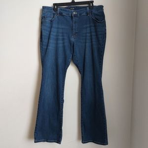 Gently worn Lee Slimming Bootcut Denim Blue Jeans size 18 wide medium